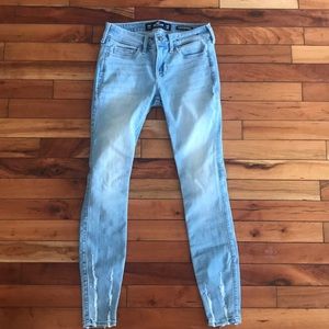 Hollister low rise crop super skinny jeans